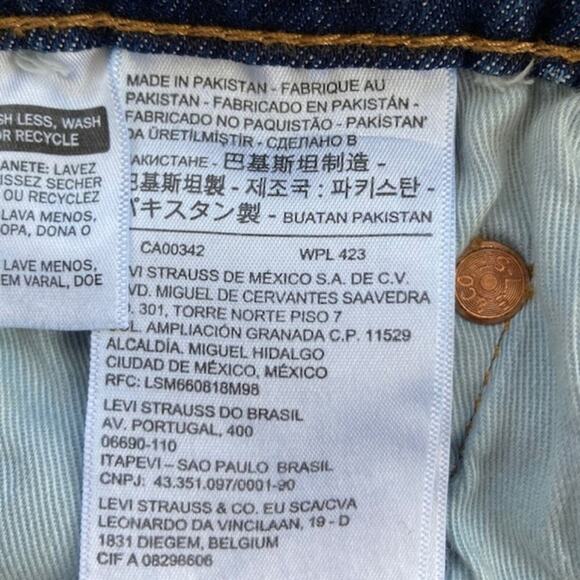 Levi's Premium NWT Eco Performance Flex Straight Taper Blue Jeans 29×32 - Picture 8 of 12